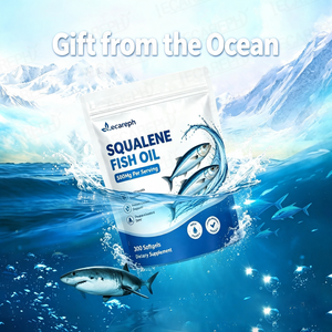 Natural Deep Sea Shark Squalene Fish Oil Capsules Omega 3 Epa Dha Supplement for Men & Women