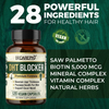 High Quality Dht Blocker Hair Capsules 5000Mcg Biotin Hair Growth and Dht Blocker Supplement