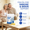 Natural Deep Sea Shark Squalene Fish Oil Capsules Omega 3 Epa Dha Supplement for Men & Women
